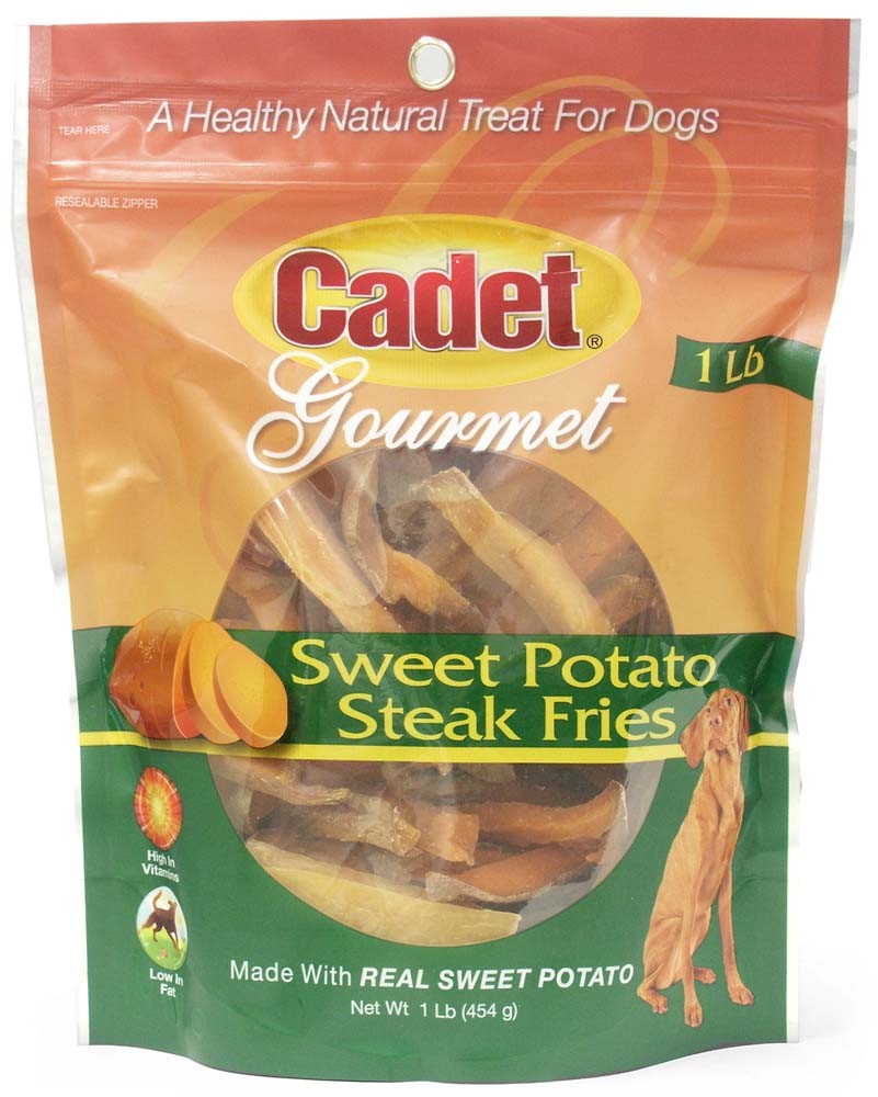 Cadet Gourmet Sweet Potato Steak Fries Dog Treats, 1 lb