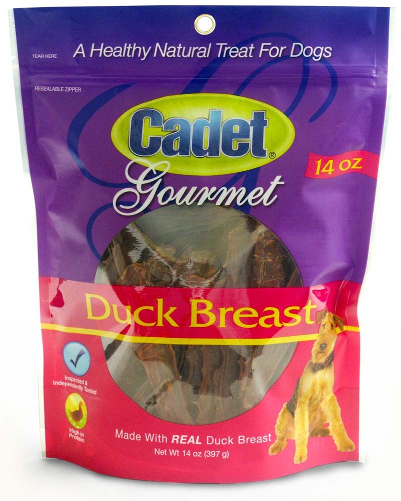 Cadet Gourmet Duck Breast Dog Treats - 14 oz, Oven-Roasted, High Protein