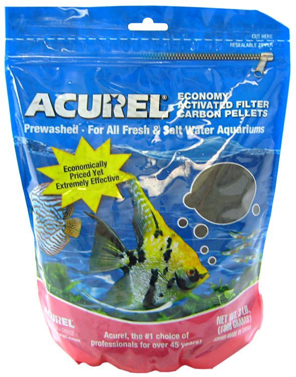 Acurel Economy Activated Filter Carbon Pellets - 3 lbs Aquarium Filter Media