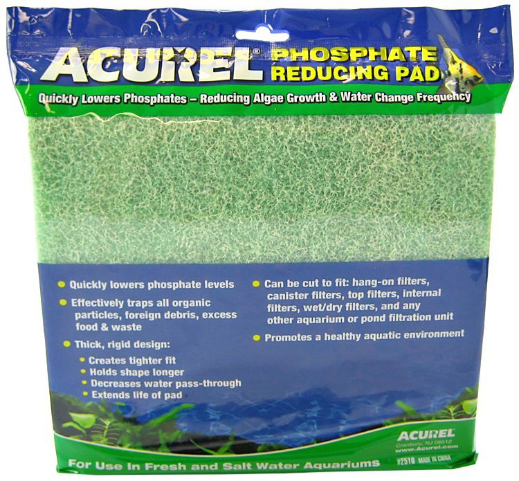 Acurel Phosphate Reducing Media Pad - 10 x 18 Inch - Aquarium Filter Pad