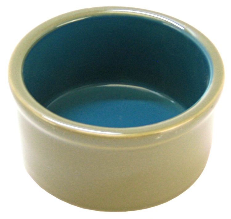 Kaytee Stoneware Cavy Dish - 4 inch Ceramic Pet Bowl - Hamster, Guinea Pig