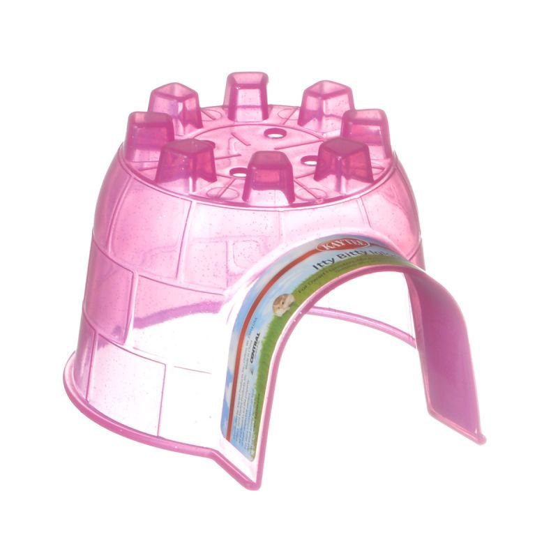 Kaytee Itty Bitty Igloo Hideout - Small Animal Shelter - 4" x 4.5" x 3" (Colors Vary)