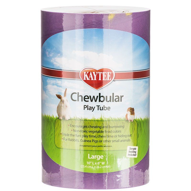 Kaytee Chewbular Play Tube - Large - Small Animal Hideout & Chew Toy