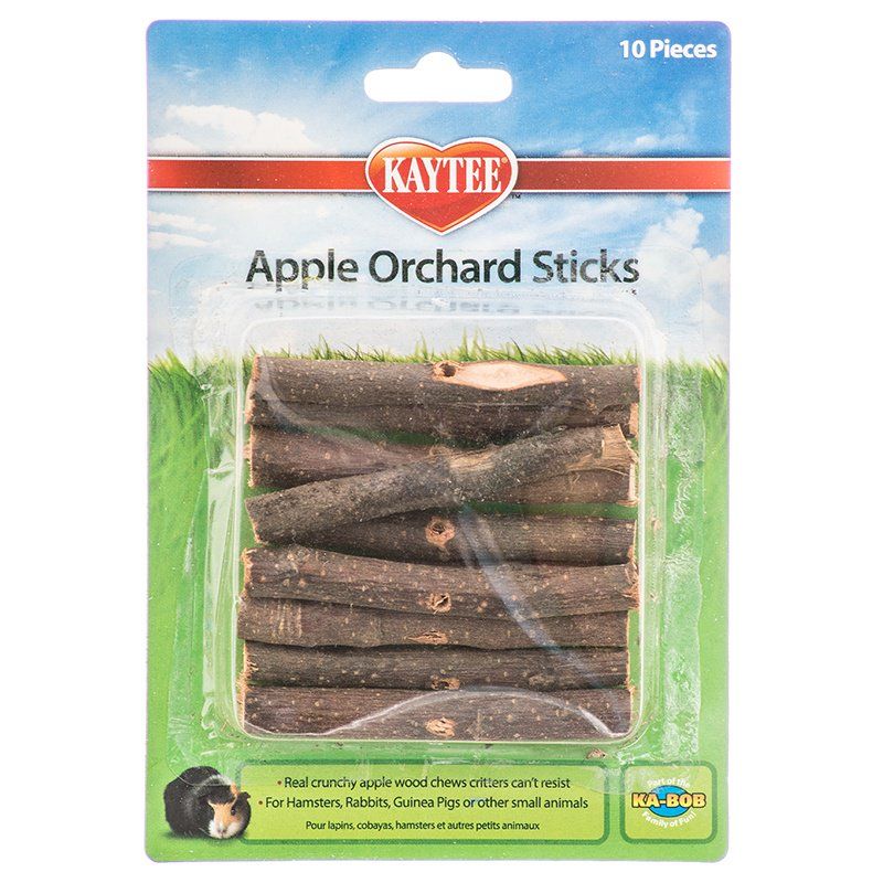 Kaytee Apple Orchard Sticks - Small Animal Chews - 10 Count