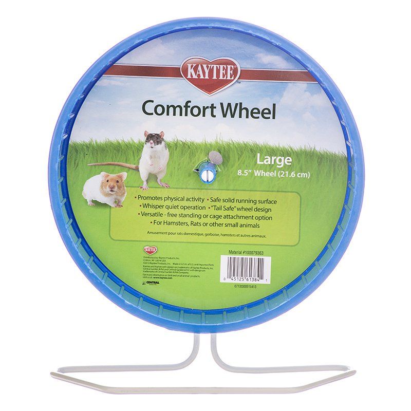 Kaytee Comfort Wheel - Large, 8.5 Inch - Hamster, Gerbil, Small Animal Exercise Wheel