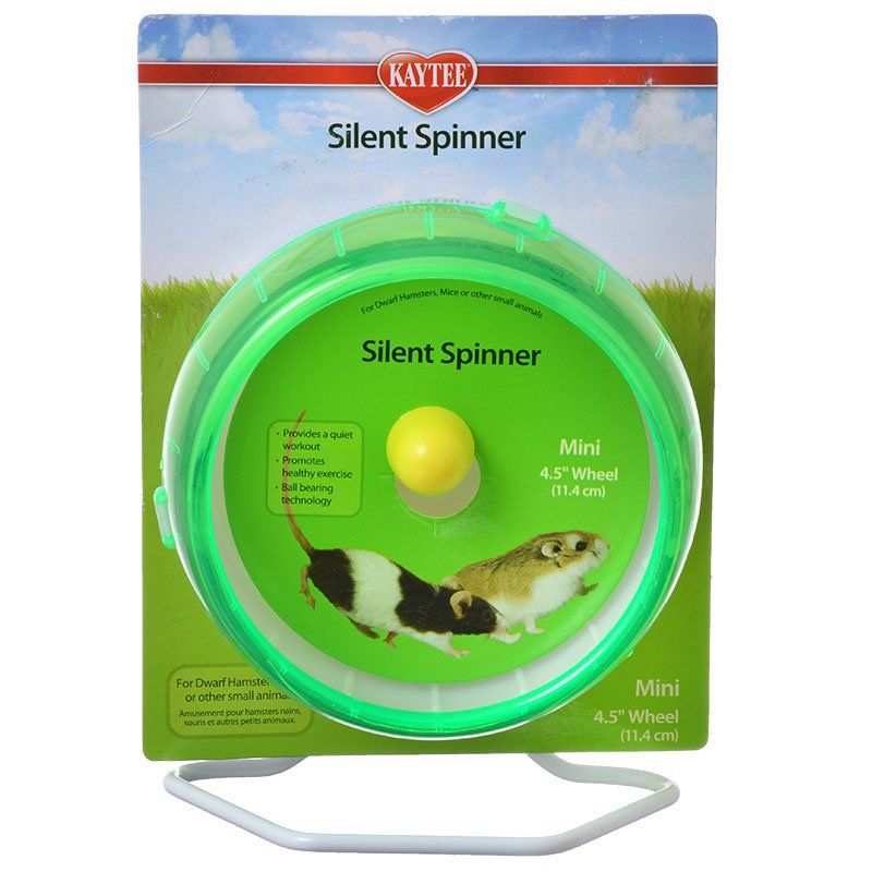 Kaytee Silent Spinner Mini Exercise Wheel - 4.5 Inch, for Hamsters, Gerbils, and Mice