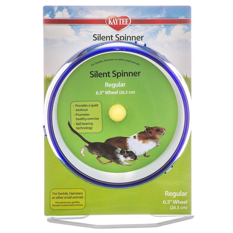 Kaytee Silent Spinner Exercise Wheel - 6.5 Inch, Regular, Assorted Colors - Hamster, Gerbil, Mouse