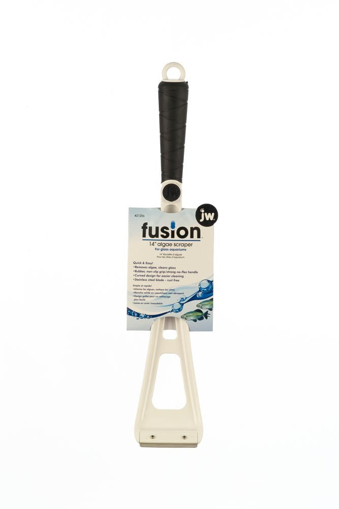 JW Pet Fusion 14-Inch Aquarium Algae Scraper - Desktop Fish Tank Cleaner