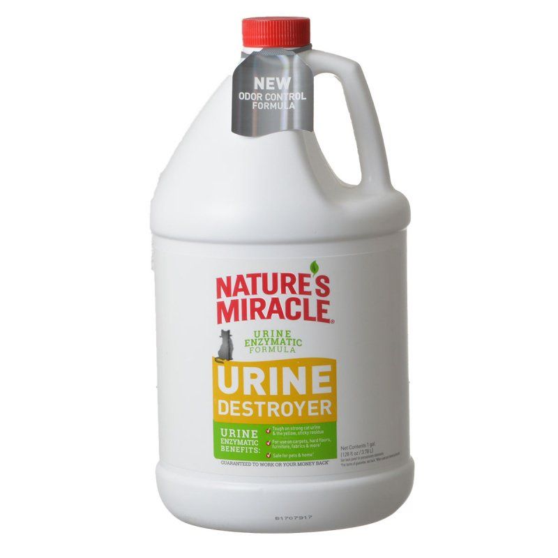 Nature's Miracle Cat Urine Destroyer - 1 Gallon, Light Fresh Scent, Enzyme Cleaner