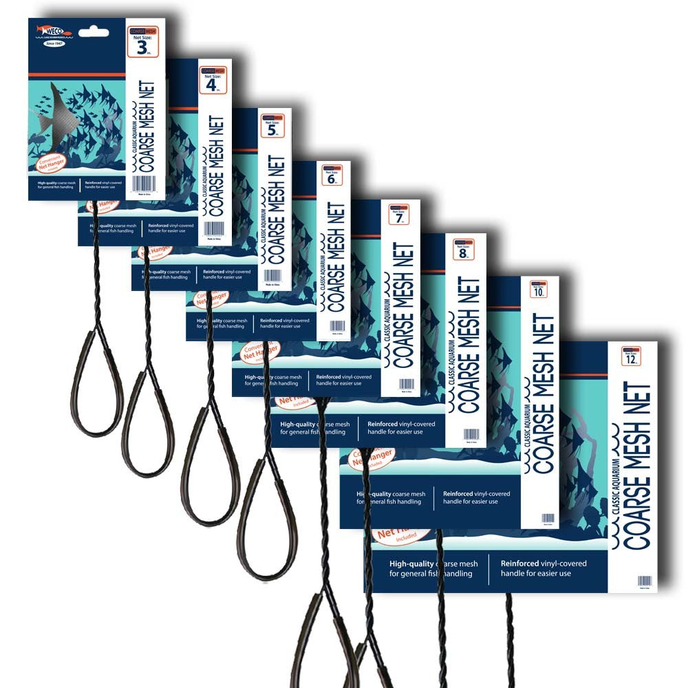 Weco Classic 3-inch Coarse Mesh Aquarium Net - Standard Handle Fish Net