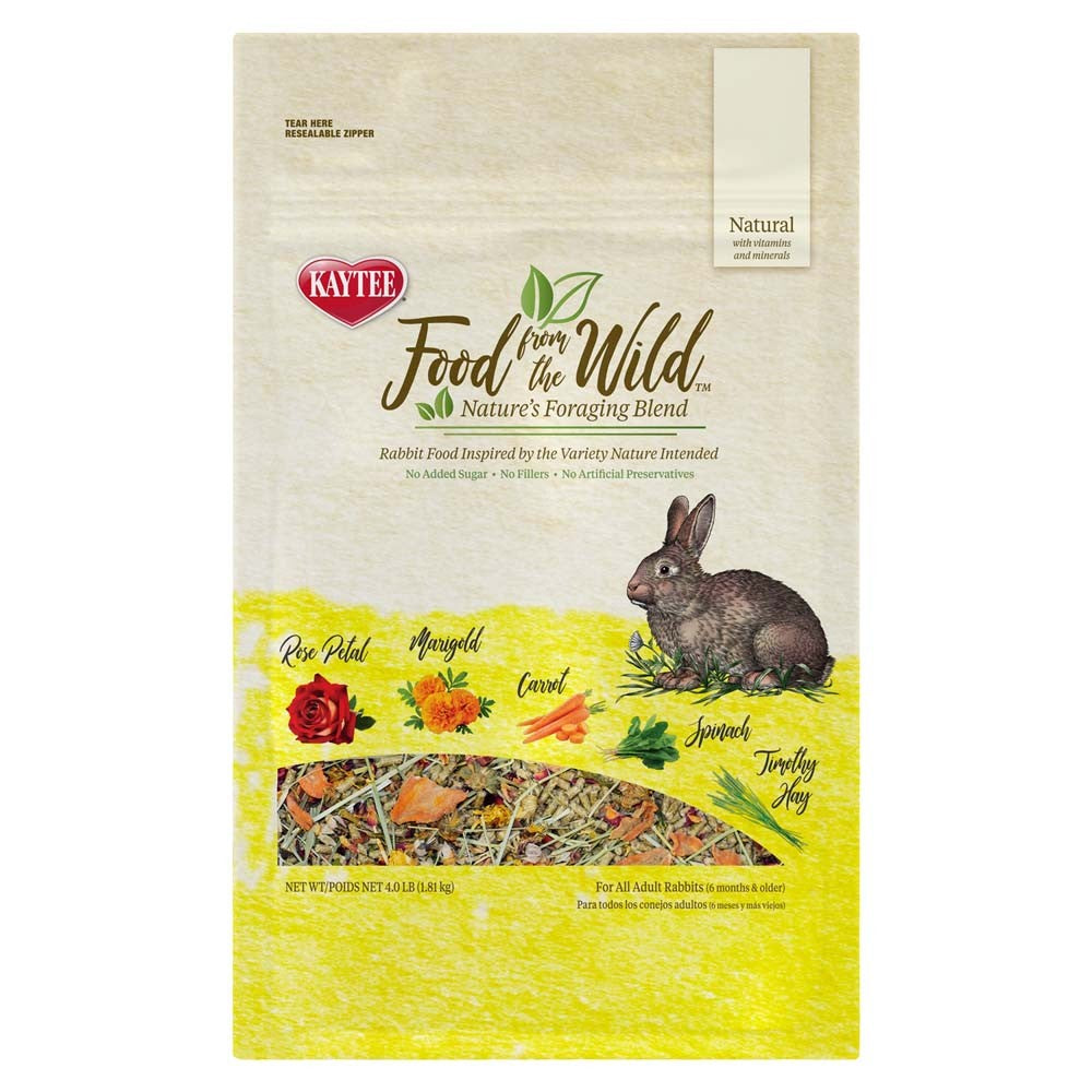 Kaytee Food From The Wild Rabbit Food, 4 lbs