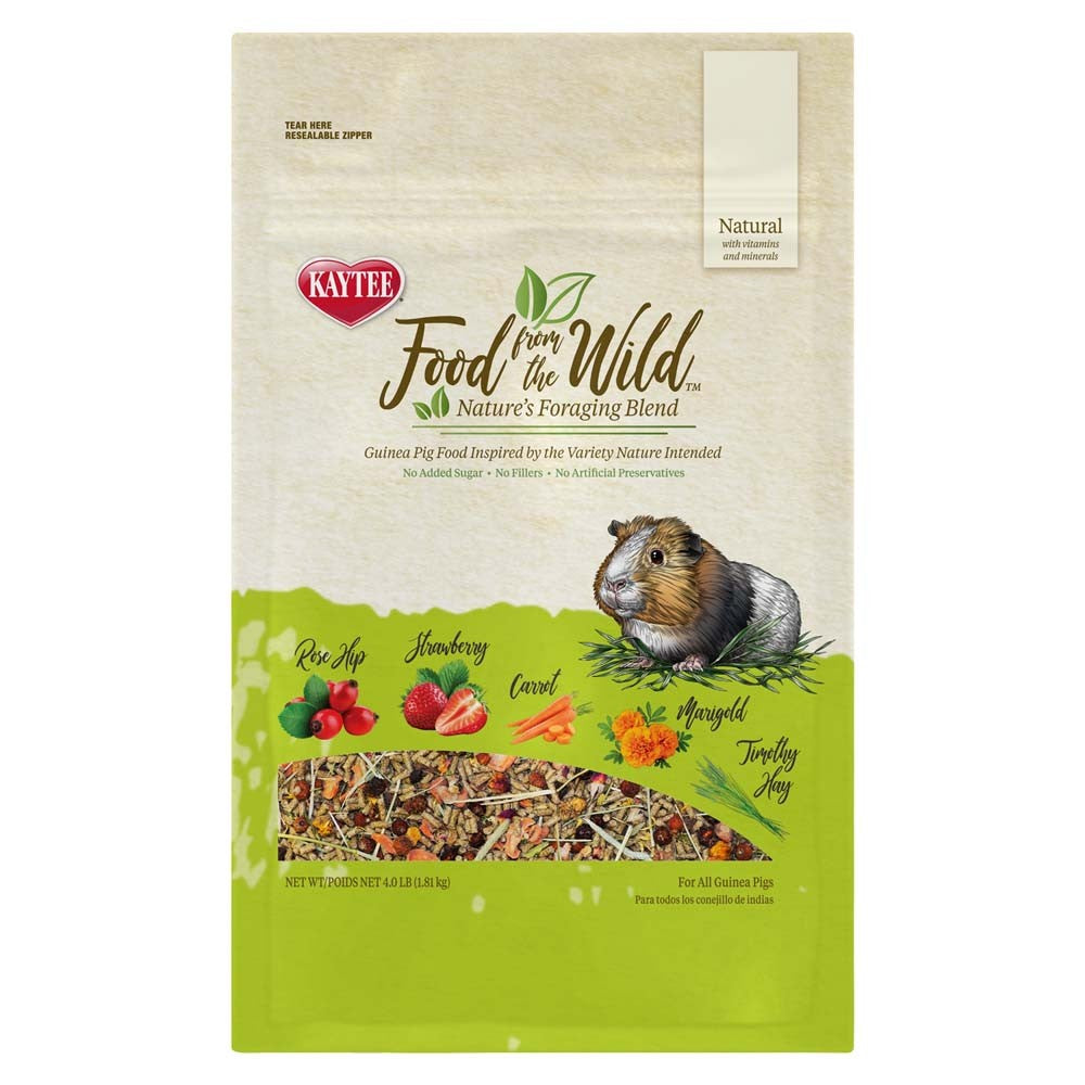 Kaytee Food From The Wild Guinea Pig Food, 4 lb Bag