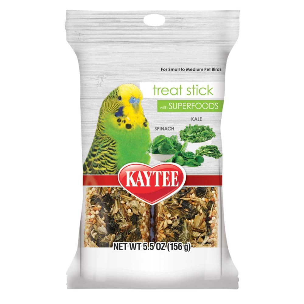 Kaytee Avian Superfood Treat Stick - Spinach & Kale - Bird Treat - 5.5 oz