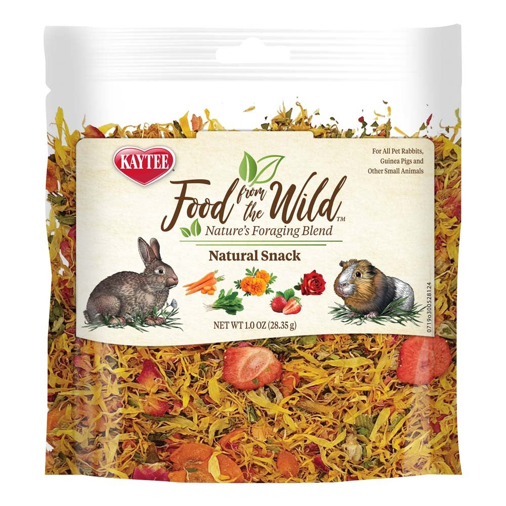 Kaytee Food From The Wild Medley Treat - Rabbit & Guinea Pig - Natural Forage Snack (1 oz)