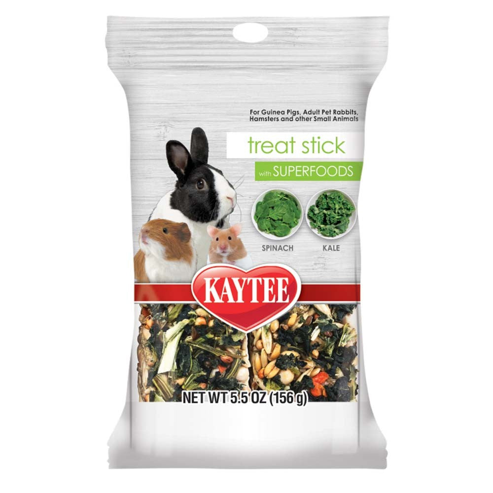 Kaytee Superfood Treat Stick - Spinach & Kale - Small Animal - 5.5 oz