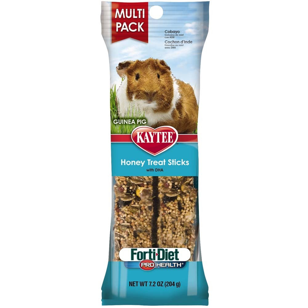Kaytee Forti-Diet Pro Health Guinea Pig Honey Stick Treat, 7.2 oz Value Pack