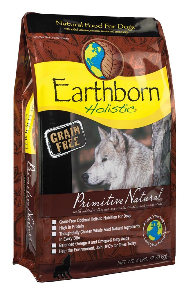 Earthborn Holistic Primitive Natural Grain Free Dry Dog Food 6 lb Bag