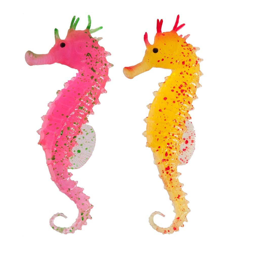 Aquatop Seahorse Aquarium Ornament Decor - 2 Piece Set