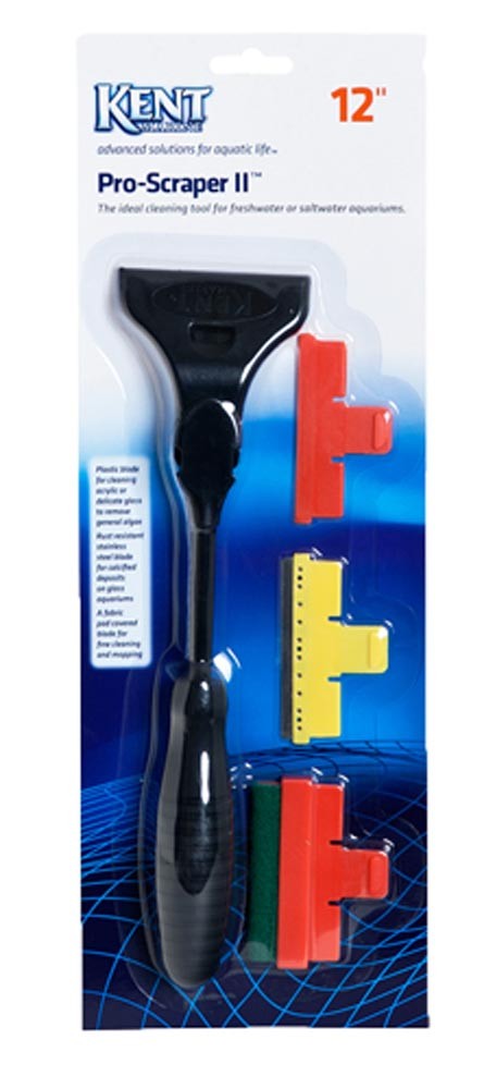 Kent Marine Pro-Scraper II 12-Inch Aquarium Algae Cleaner