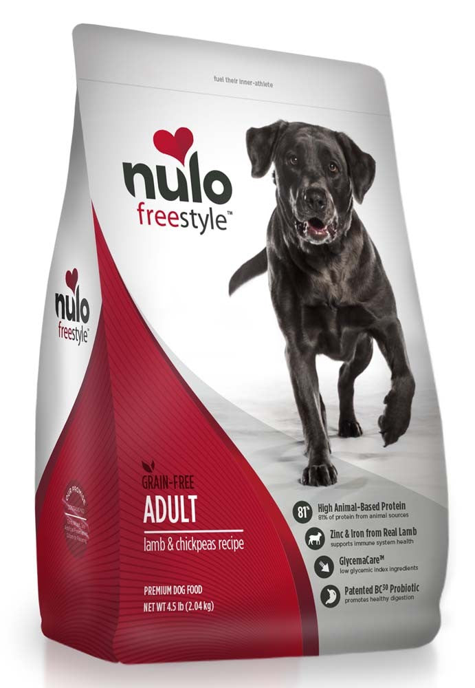 Nulo FreeStyle Grain Free Lamb & Chickpeas Adult Dog Food 4.5lbs