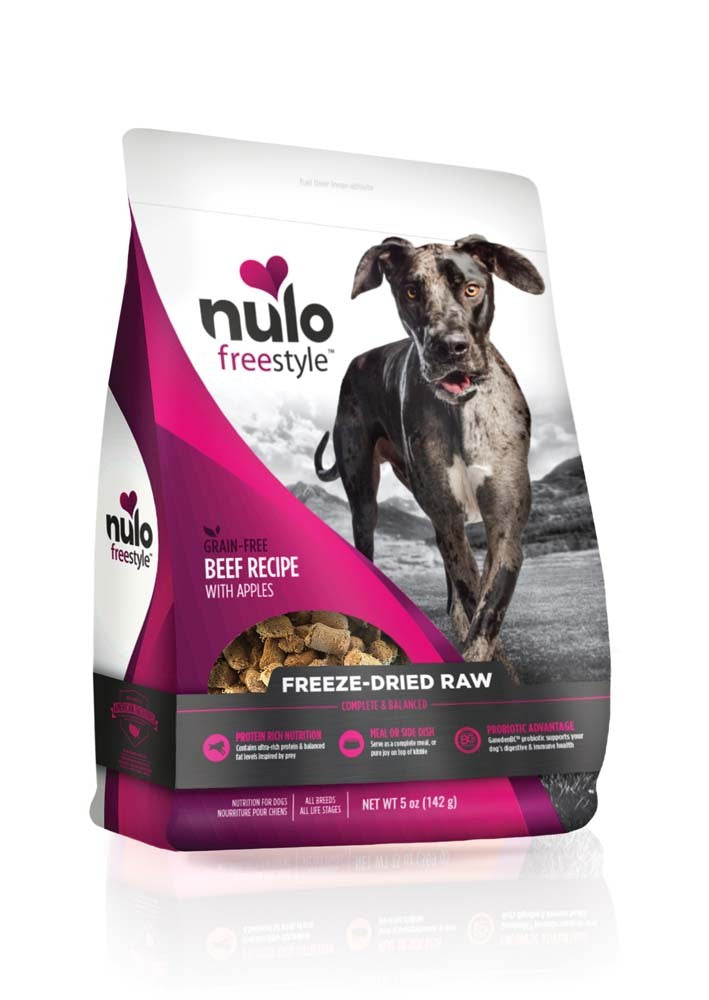 Nulo Freestyle Freeze-Dried Raw Dog Food, Beef & Apples Recipe, Grain-Free, 5 oz or 13 oz