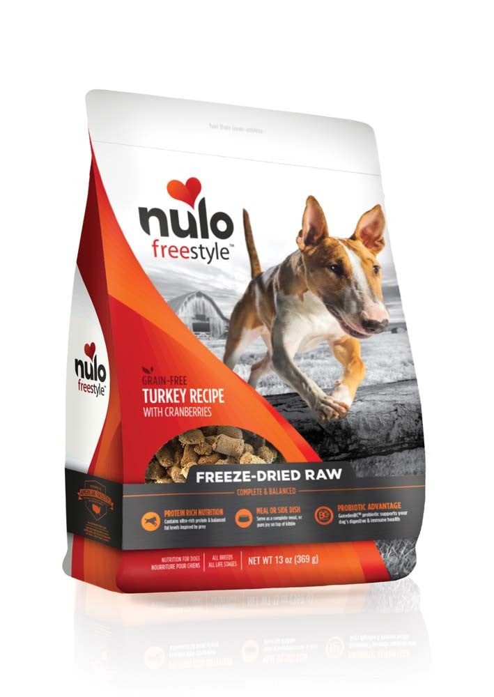 Nulo FreeStyle Freeze Dried Raw Turkey & Cranberries Dog Food, 13 oz