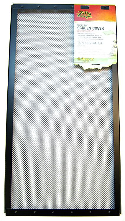 Zilla Fresh Air Screen Cover - 24" x 12" - Reptile Terrarium Top