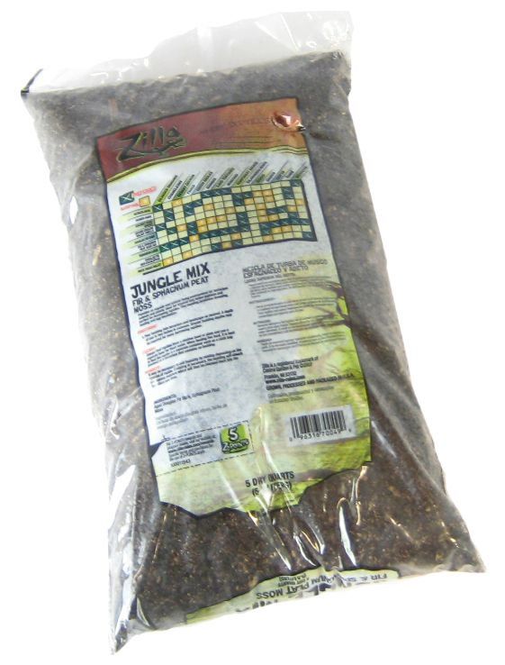 Zilla Jungle Mix Reptile Bedding - 4 Quart, Terrarium Substrate