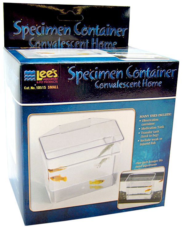 Lee's Specimen Container - Small Multi-Purpose Aquarium Tank for Observation, Treatment, and Acclimation