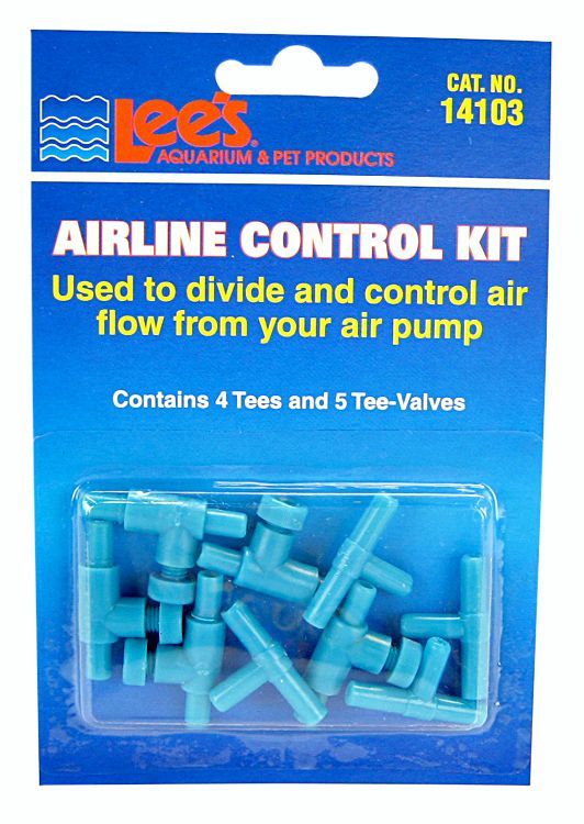Lee's Airline Control Kit - Aquarium Air Line Tubing Connectors - 9 Piece Set