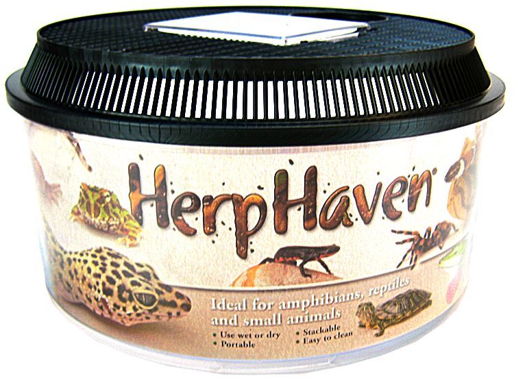 Lee's HerpHaven Low Round Breeder Box 10" Terrarium - Reptile/Amphibian Habitat