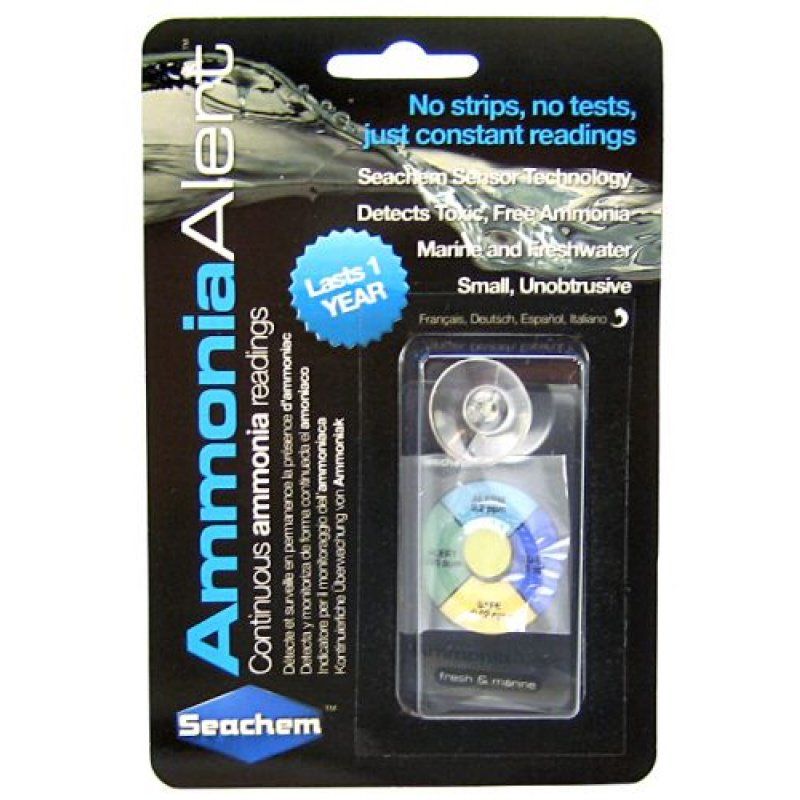 Seachem Ammonia Alert - 1 Year Continuous Monitor for Freshwater & Marine Aquariums