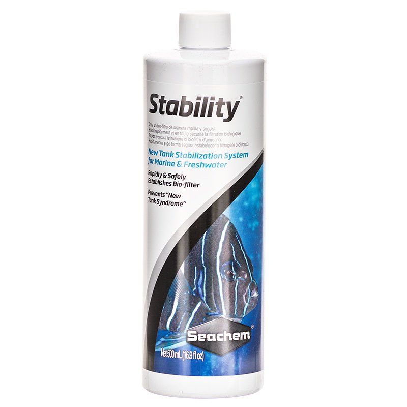 Seachem Stability Aquarium Stabilizer - 500 mL / 17 oz - Biofilter Booster