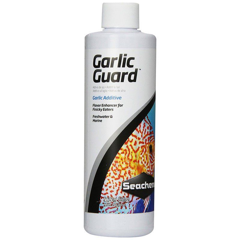 Seachem GarlicGuard Flavor Enhancer for Fish - 250mL / 8.5 oz - Natural Garlic Scented
