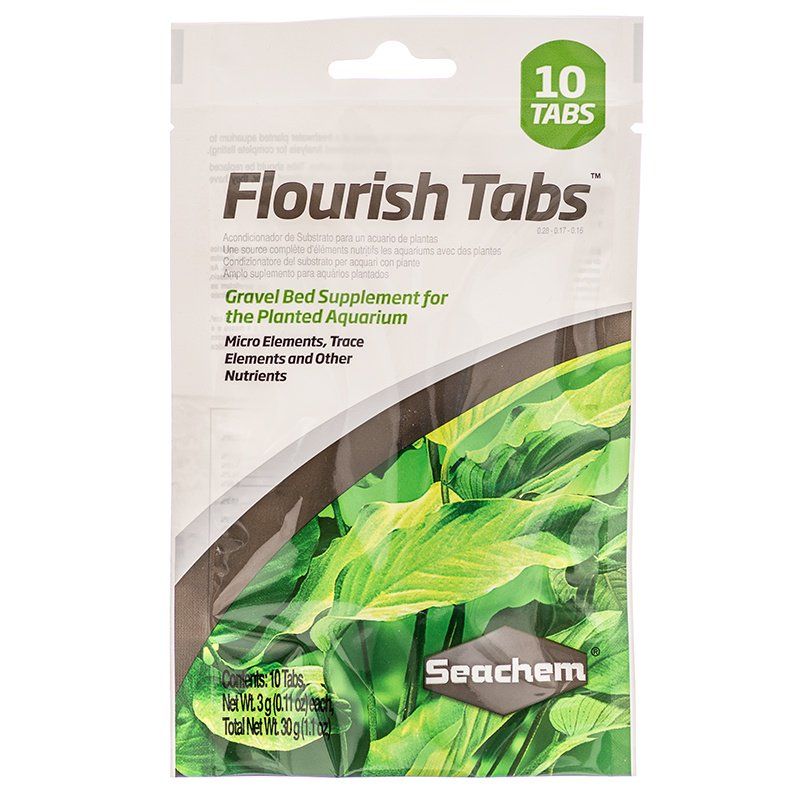 Seachem Flourish Tabs - Plant Supplement - 10 Tablets - Root Fertilizer