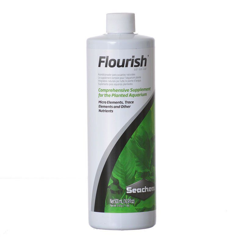 Seachem Flourish Comprehensive Plant Supplement - Freshwater Aquarium - 500mL (16.9 oz)