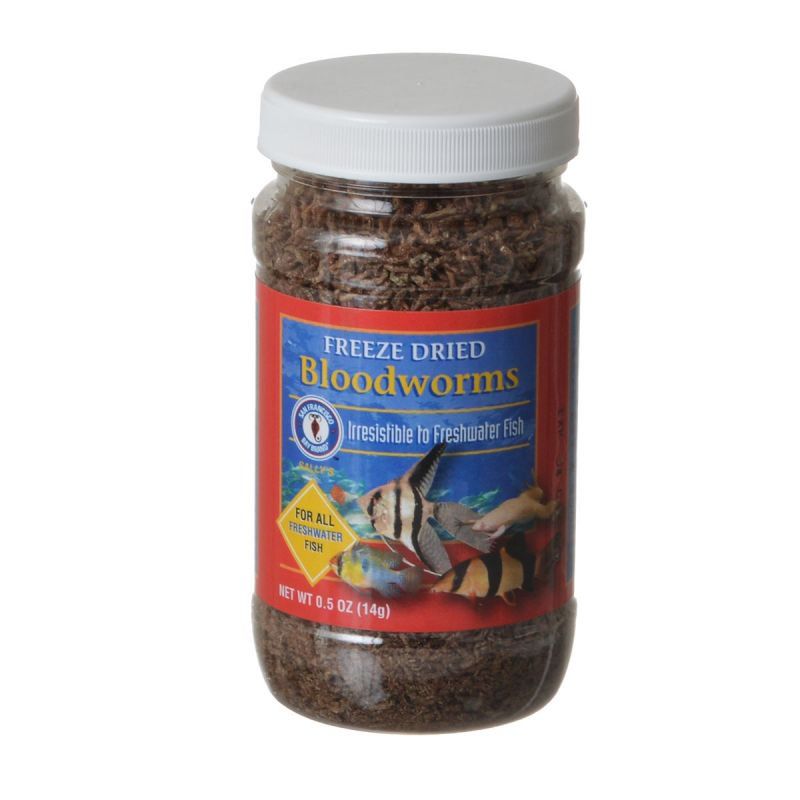 San Francisco Bay Freeze Dried Bloodworms - 0.5 oz - Fish Food