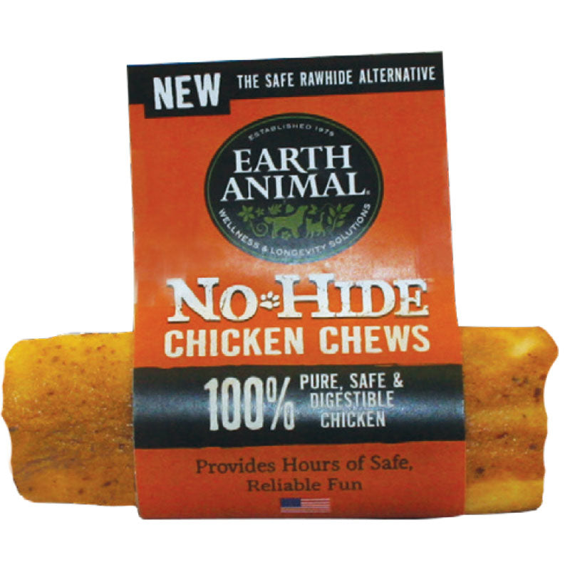 Earth Animal No-Hide Chicken Chew - 4 Inch, Small, Healthy Rawhide Alternative Dog Treat