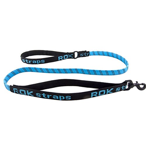 Rok Straps Dog Leash - Blue/Black - Medium - 15-30 kg (30 lbs)