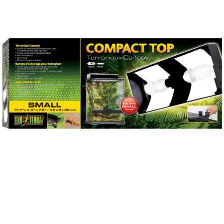 Exo Terra Compact Top Canopy - Small Terrarium Lighting Fixture - 17.7" PT2226