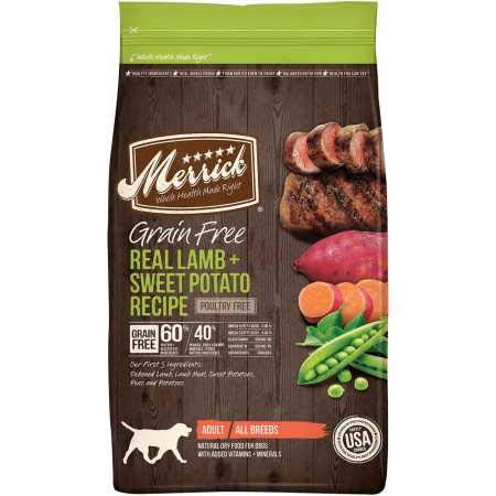 Merrick Grain-Free Real Lamb & Sweet Potato Recipe Dry Dog Food - 25 lb