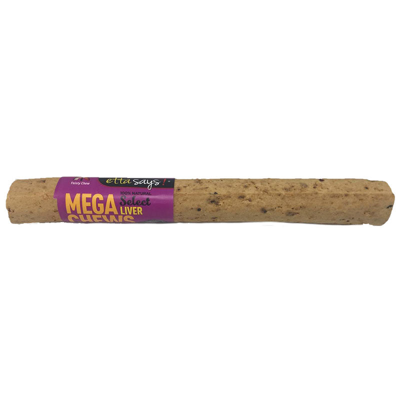 Etta Says! 10 inch Select Mega Liver Chew Dog Treat - All Natural, Grain Free, Beef Liver Chew
