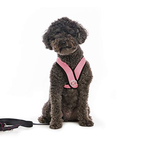 Gooby Comfort X Head-In Harness - Pink - Large Choke-Free Dog Harness
