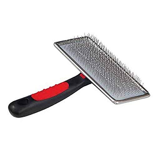 Paw Brothers Soft Pin Flat Slicker Brush - Dog Brush for Tangles & Mats
