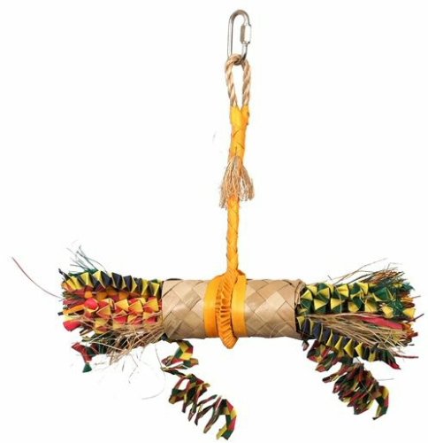 HARI Rustic Treasures Buri Wrap Color Bird Toy, Large Parrot Toy