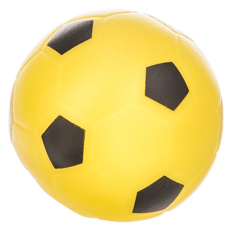 Ethical Pet Spot Soccer Ball - 3" Vinyl Dog Toy with Squeaker (Assorted Colors)