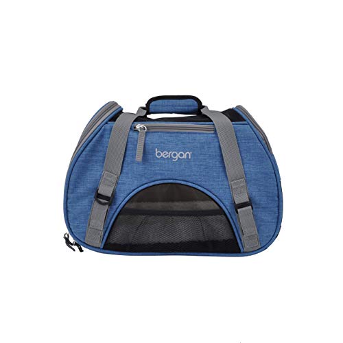 Bergan Comfort Carrier - Small, Bermuda Blue - Airline Approved Pet Travel Bag