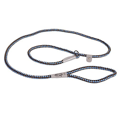 Coastal Pet K9 Explorer Reflective Braided Rope Slip Dog Leash - Sapphire - 1/2 inch x 6 ft