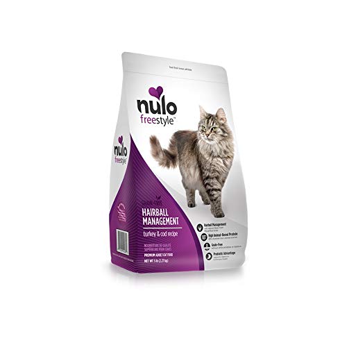 Nulo Freestyle Hairball Management Cat Food, Turkey & Cod, Grain-Free, 12 lb Bag