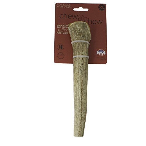 Himalayan Corporation Extra Large Chew & Chew Cheese Stuffed Antler Dog Chew
